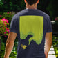 Smoke Coming From Lamp Men's Back Print T-Shirt