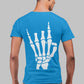 Skeleton Hand Men's Back Print T-Shirt