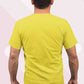 Mahakal Men's Light Lemon Yellow Cotton T-Shirt