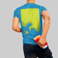 Smoke Coming From Lamp Men's Back Print T-Shirt