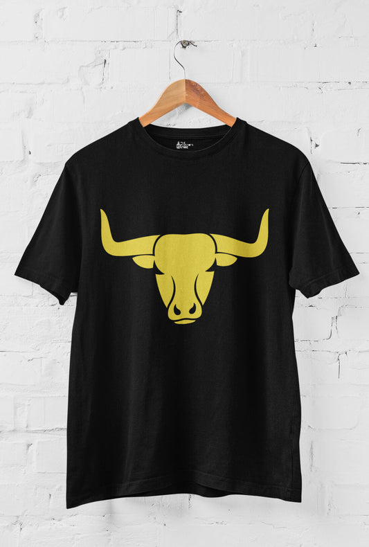 Bull Face Men's Cotton T-Shirt