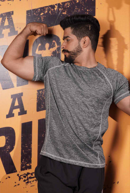 Grey Active Wear Performance Essential T-Shirt