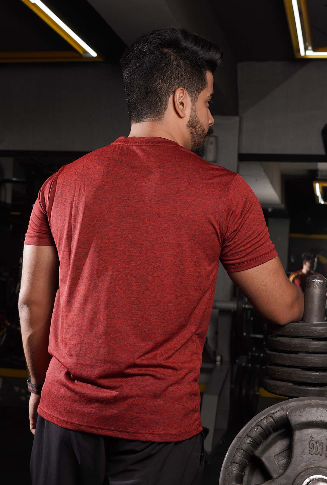 Brick Red Active Wear Performance Essential T-Shirt