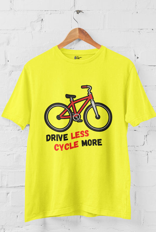 Drive Less Cycle More Men's Cotton T-Shirt