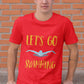 Let's Go Swimming Men's Cotton T-Shirt