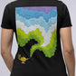 Colorful Smoke From Chirag Women's Back Printed Cotton T-Shirt