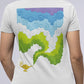 Colorful Smoke From Chirag Women's Back Printed Cotton T-Shirt