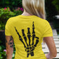 Skeleton Hand Women's Back Print T-Shirt
