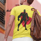 Superhero Character Men's Back Print T-Shirt