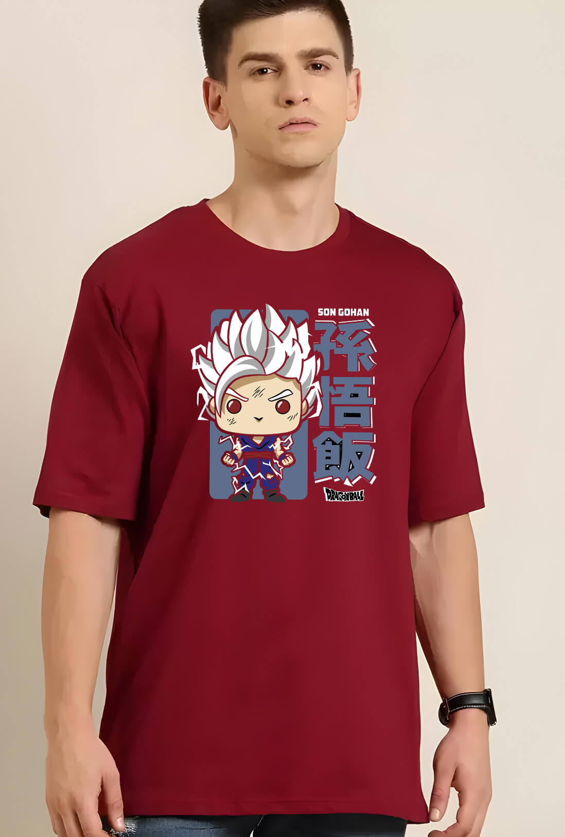 Funko Pop Dragon Ball Men's Oversized T-Shirt