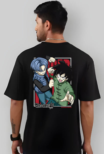 Dragon Ball GT Men's Back Print Oversized T-Shirt