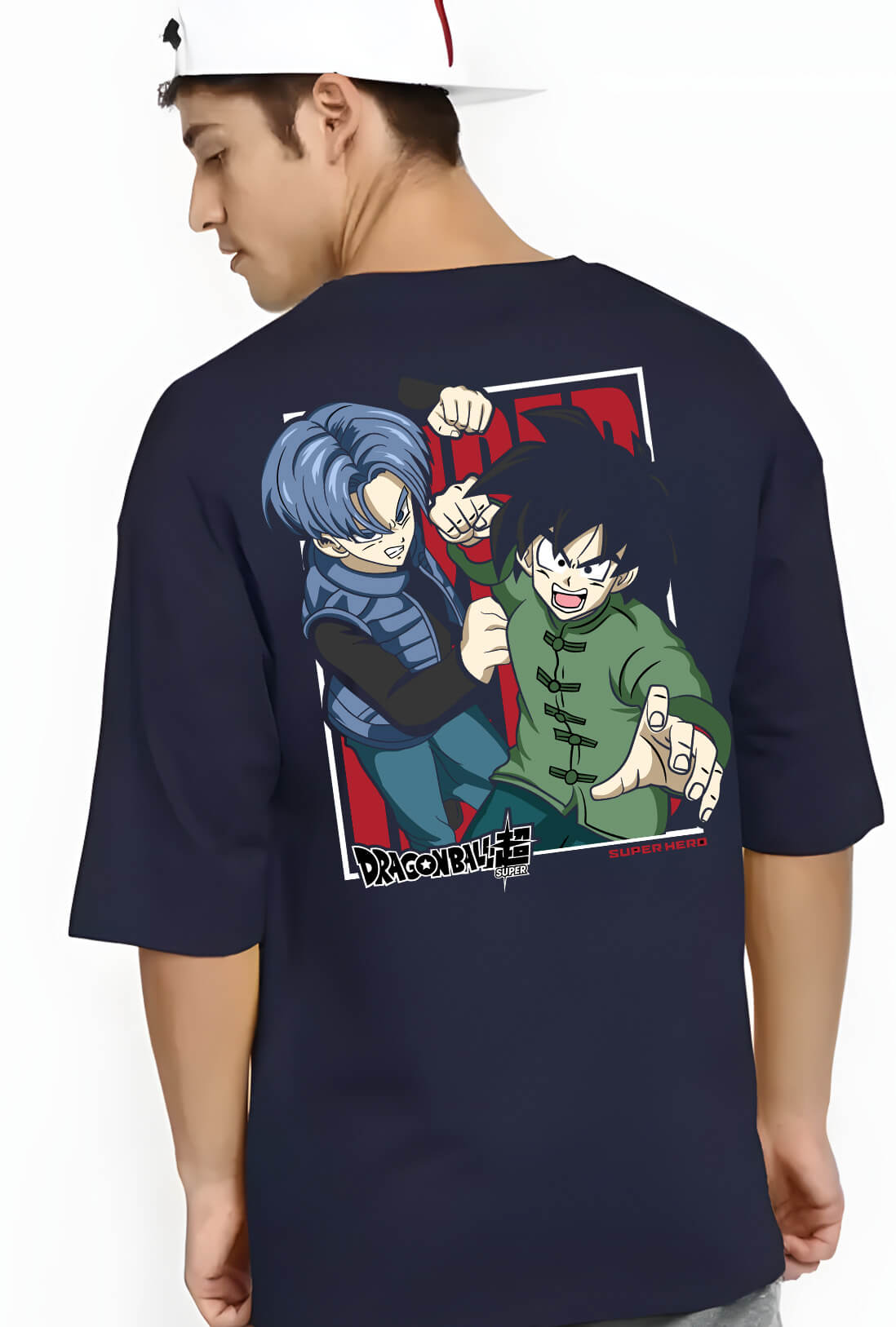 Dragon Ball GT Men's Back Print Oversized T-Shirt