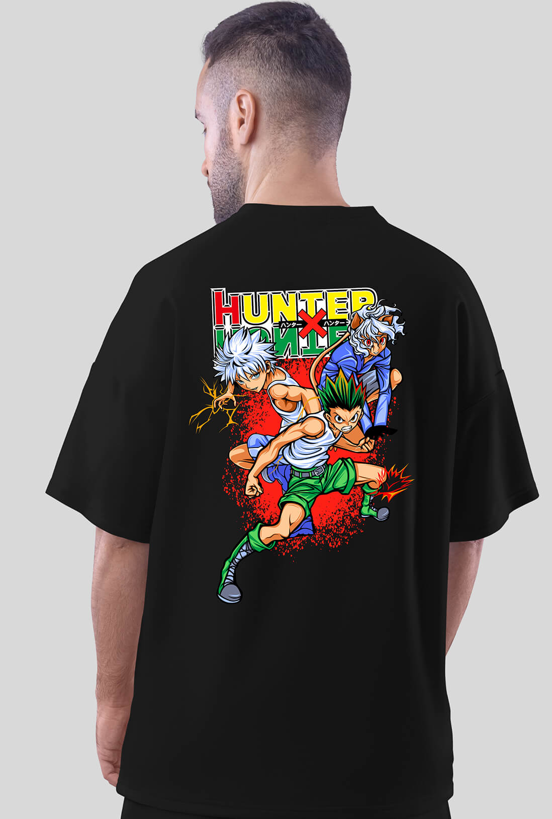 Hunter X Hunter Men's Oversized Cotton T-Shirt