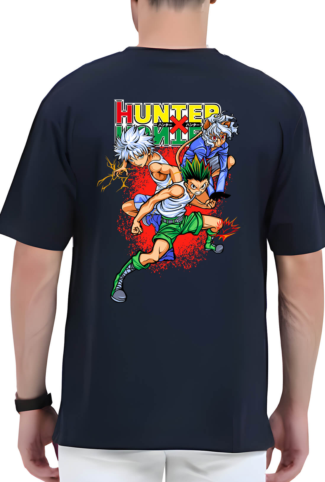 Hunter X Hunter Men's Oversized Cotton T-Shirt