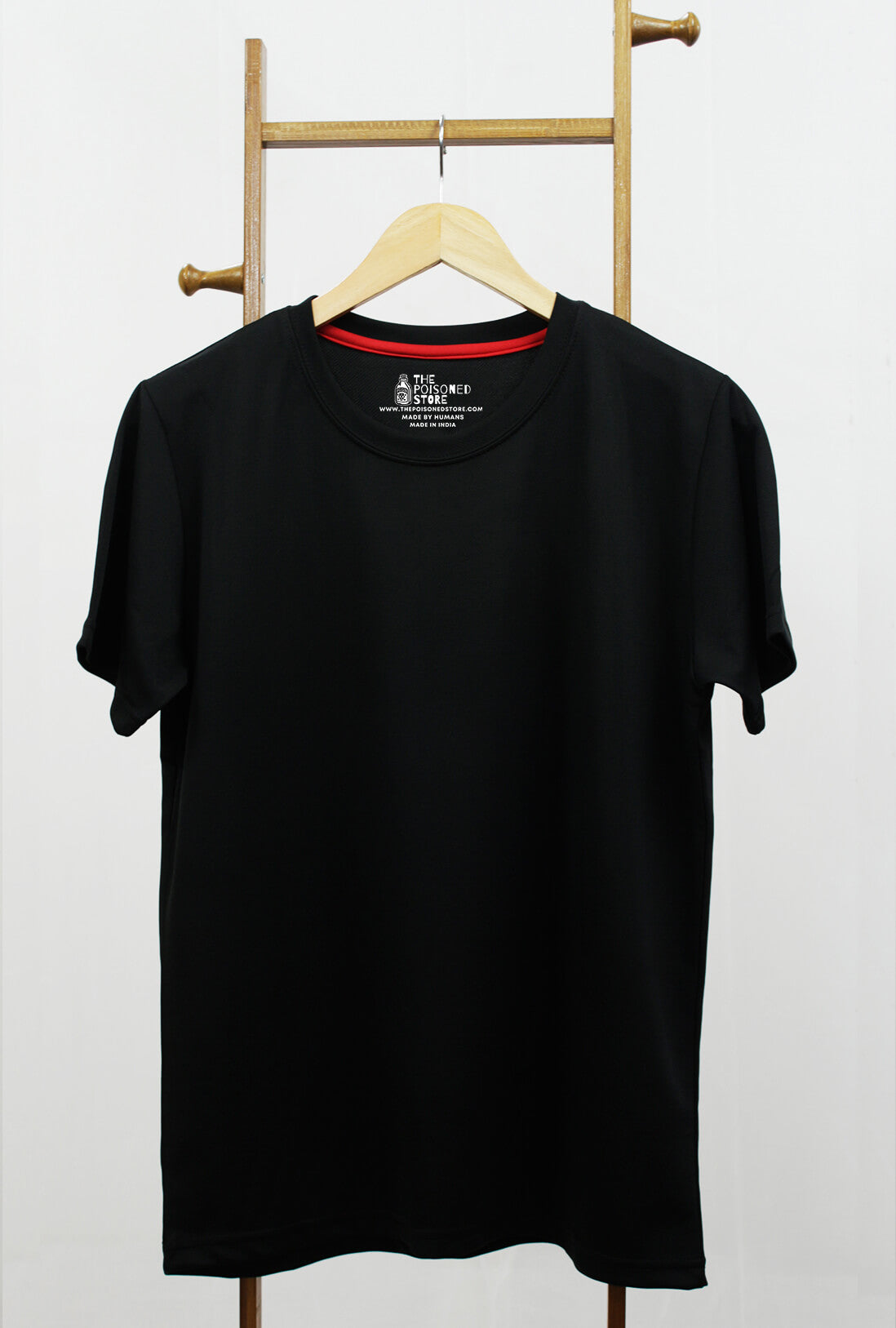 Men's Black Active Wear T-Shirt