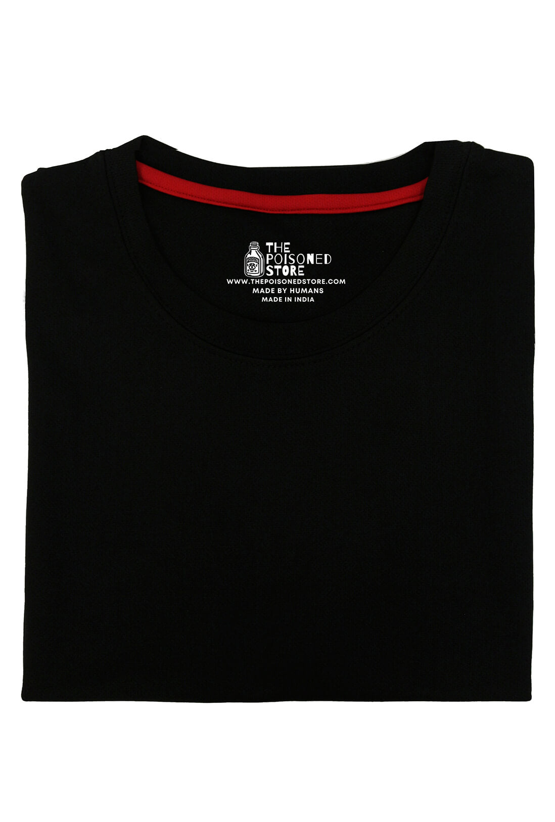 Men's Black Active Wear T-Shirt