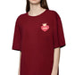 Mom's Heart Women's Oversized T-Shirt