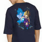 Goku Y Gohan Men's Back Print Oversized T-Shirt