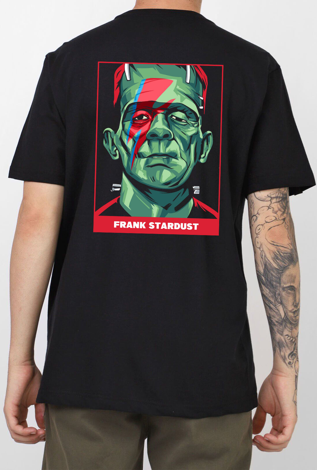 Frank Stardust Men's Back Print Oversized T-Shirt