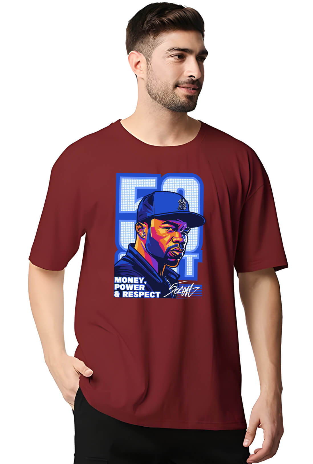 50 cent Men's Oversized T-Shirt