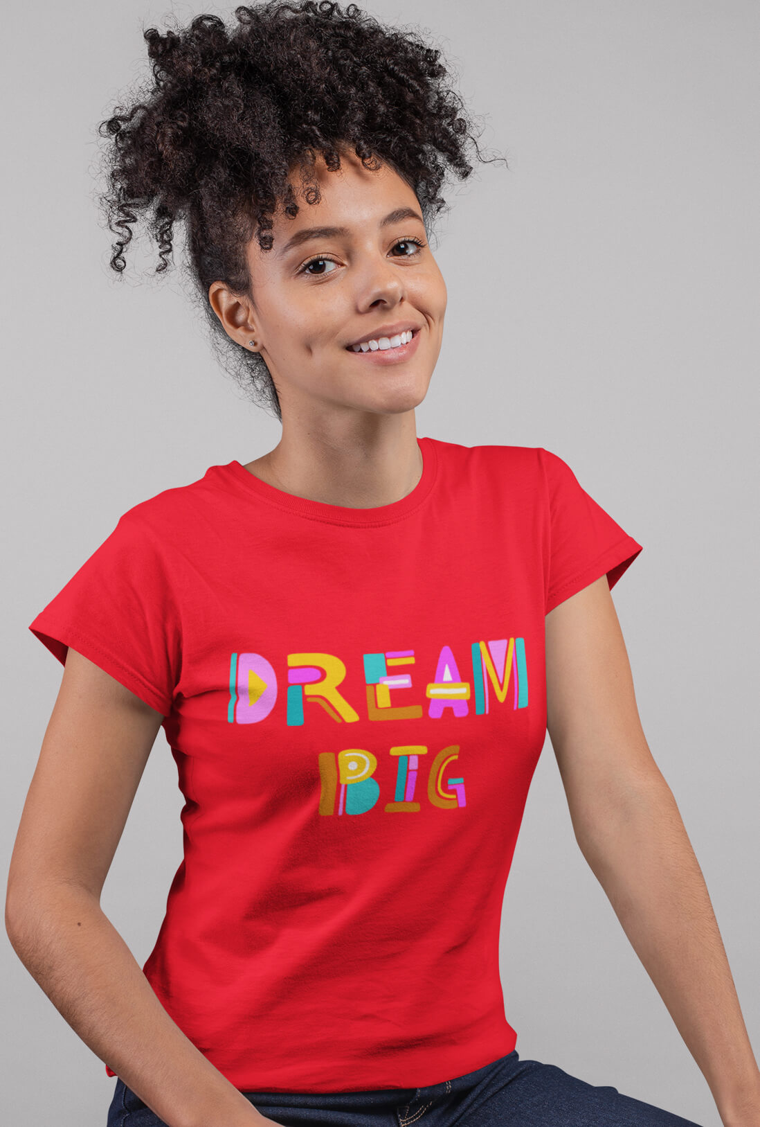 Dream Big Women's Cotton T-Shirt