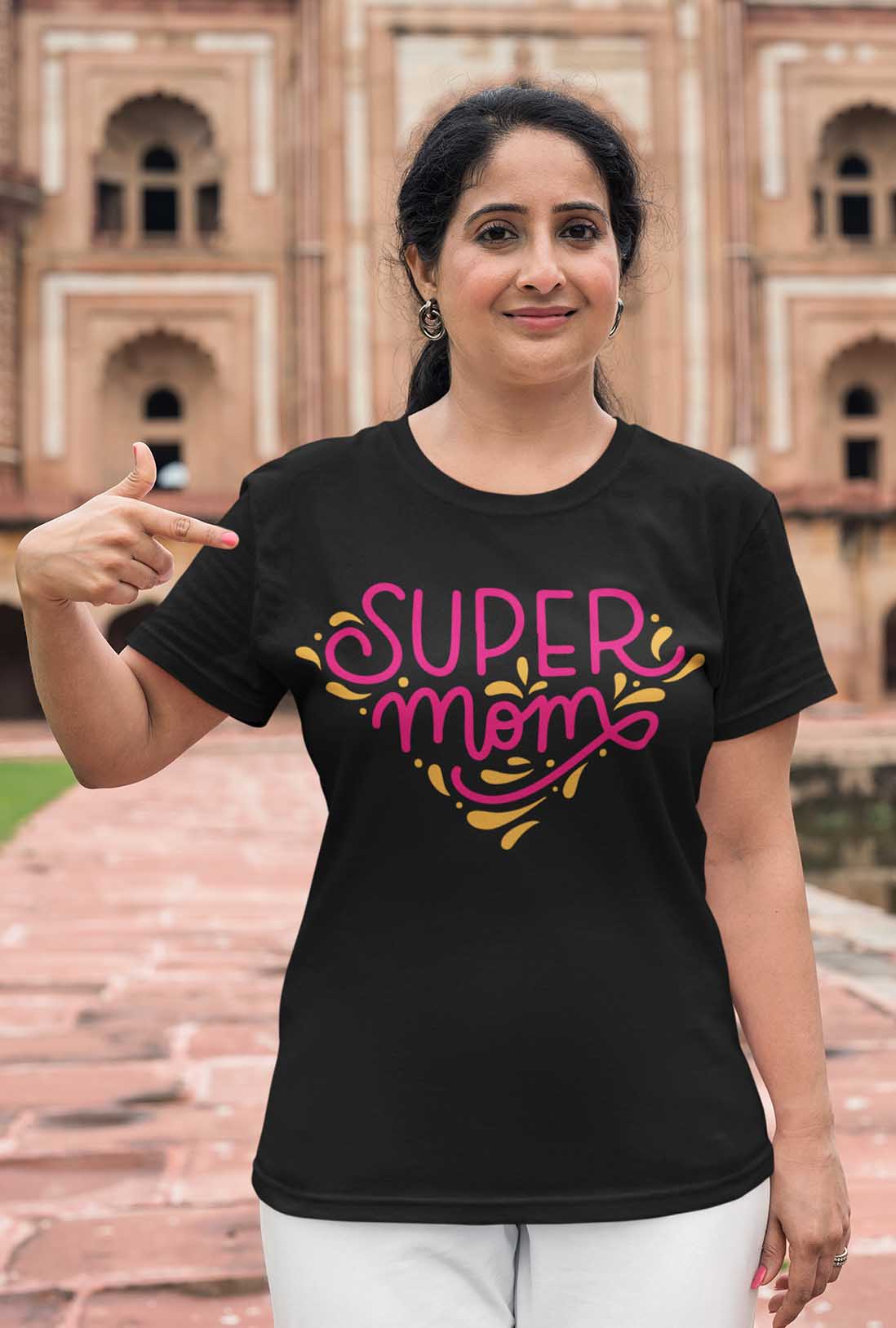 Super Mom 1 Women's Printed T-Shirt