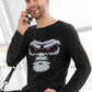 Gorilla Face Men's Full Sleeve Cotton T-Shirt
