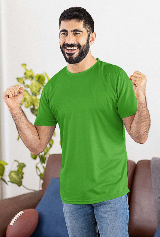 Men's Forest Green Cotton T-Shirt