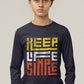 Keep Life Simple Men's Full Sleeve Cotton T-Shirt