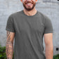 Men's Plain Peppercorn Grey Cotton T-Shirt