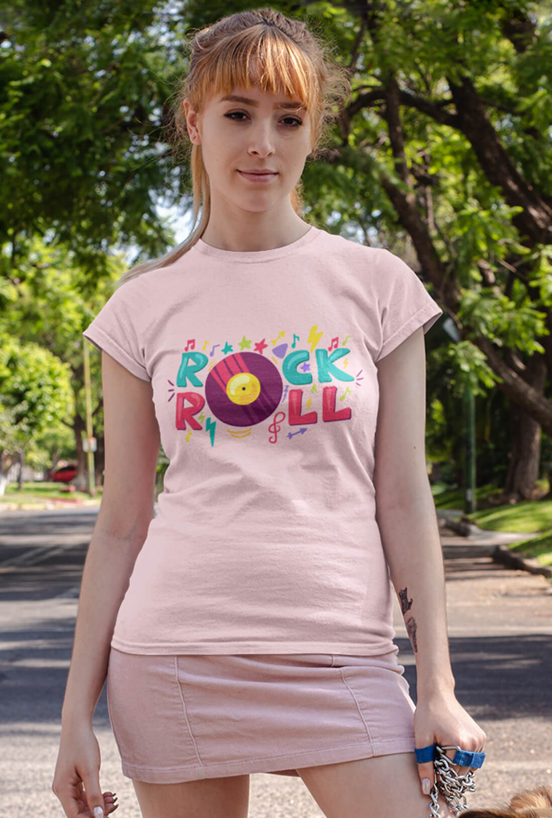 Rock & Roll Women's Cotton T-Shirt