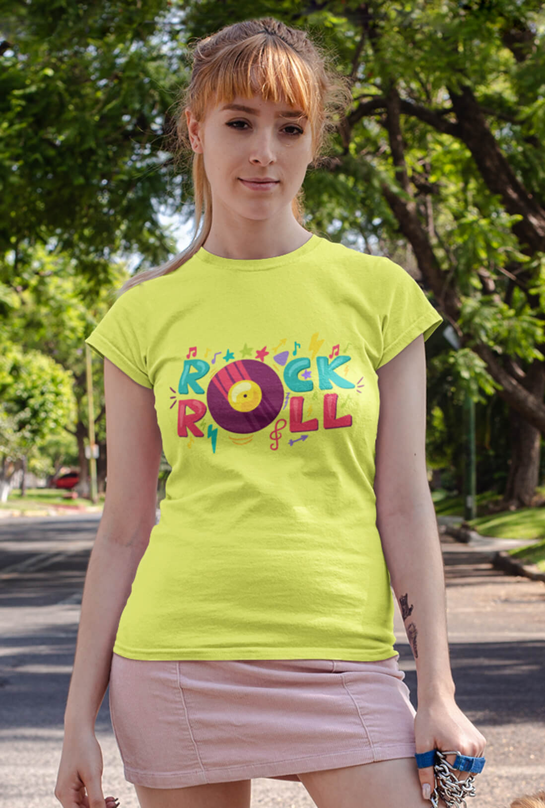 Rock & Roll Women's Cotton T-Shirt