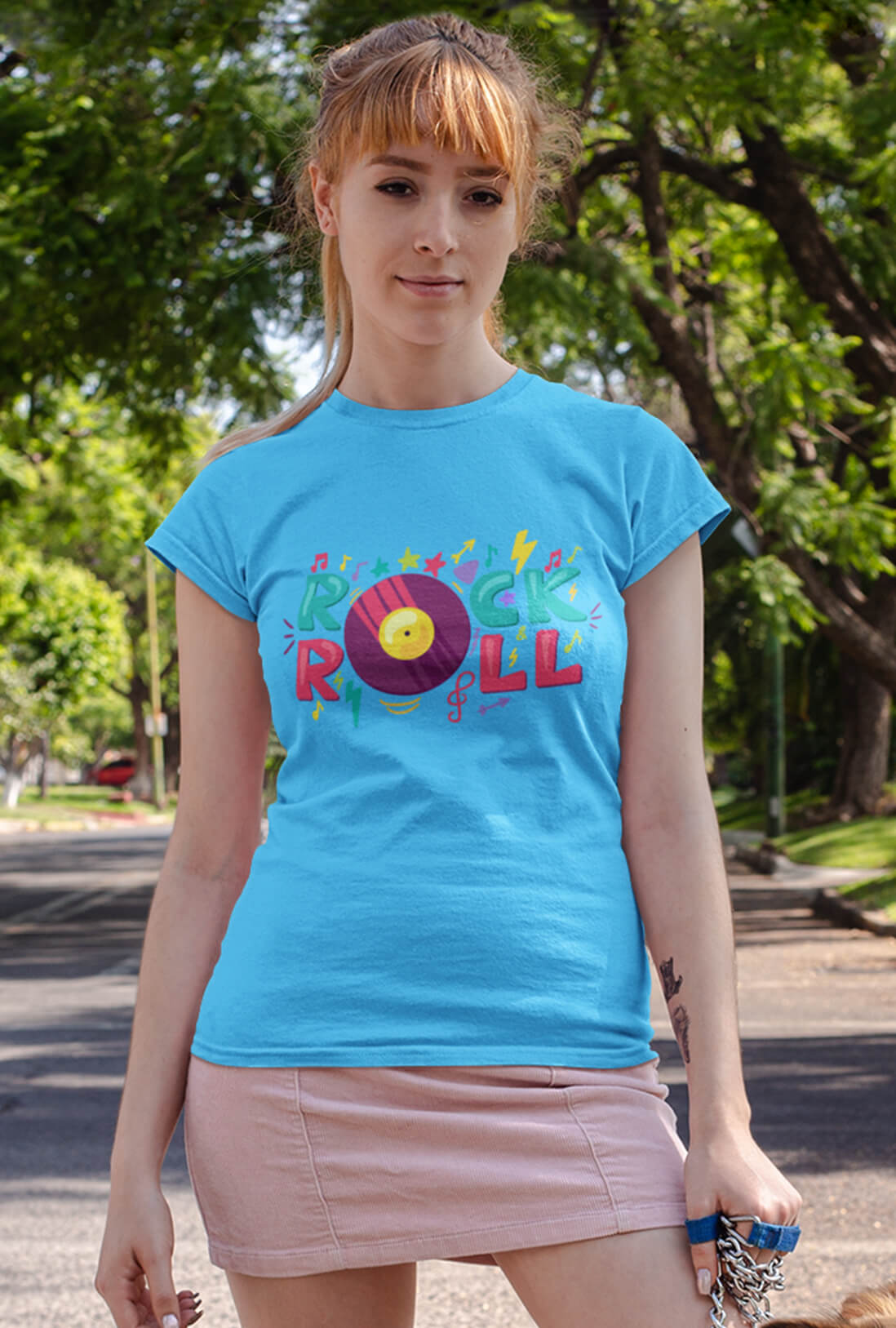 Rock & Roll Women's Cotton T-Shirt