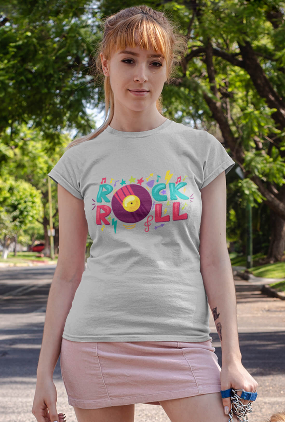 Rock & Roll Women's Cotton T-Shirt