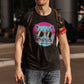 Cat With Glasses Men's Cotton T-Shirt
