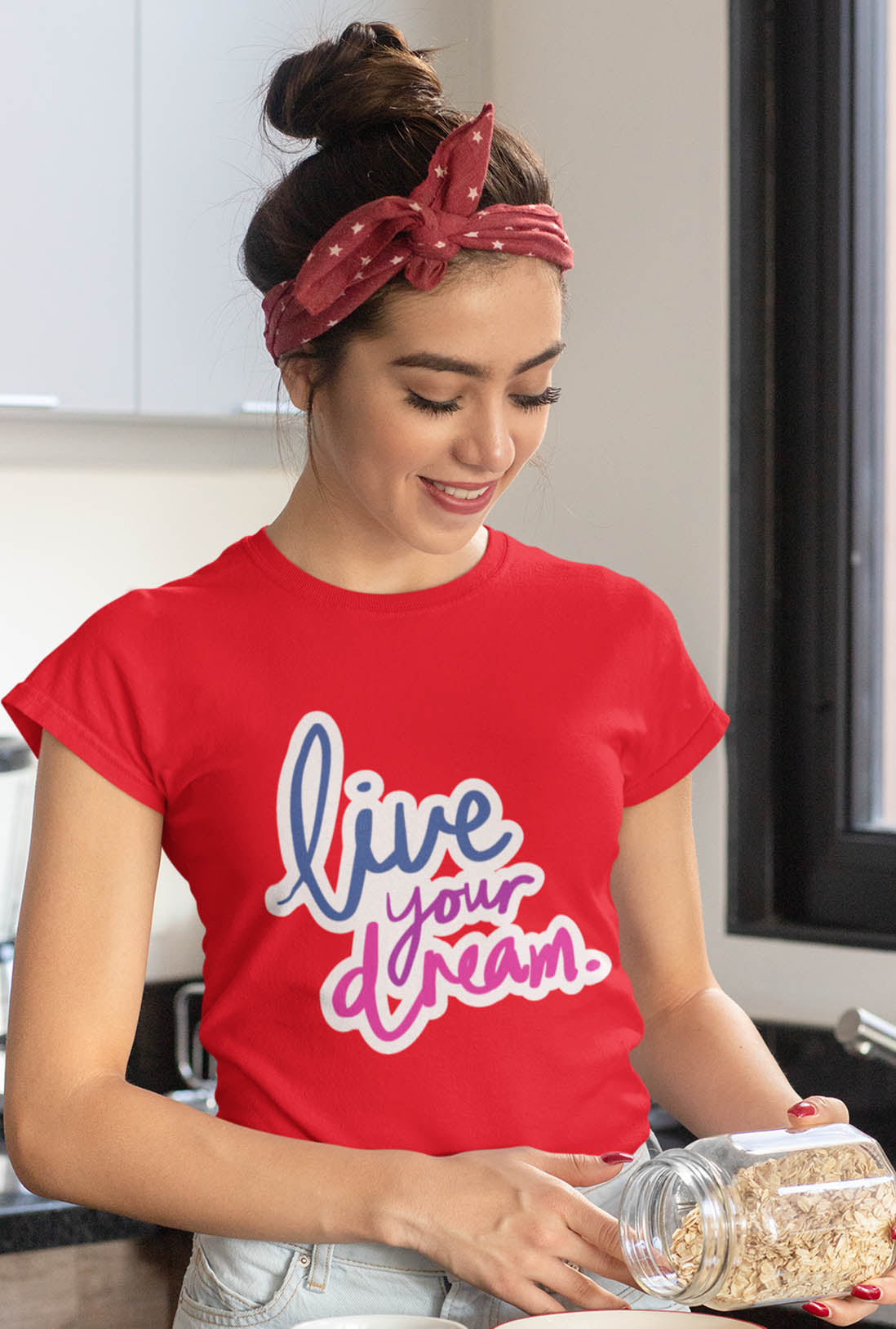 Live Your Dream Women's Cotton T-Shirt