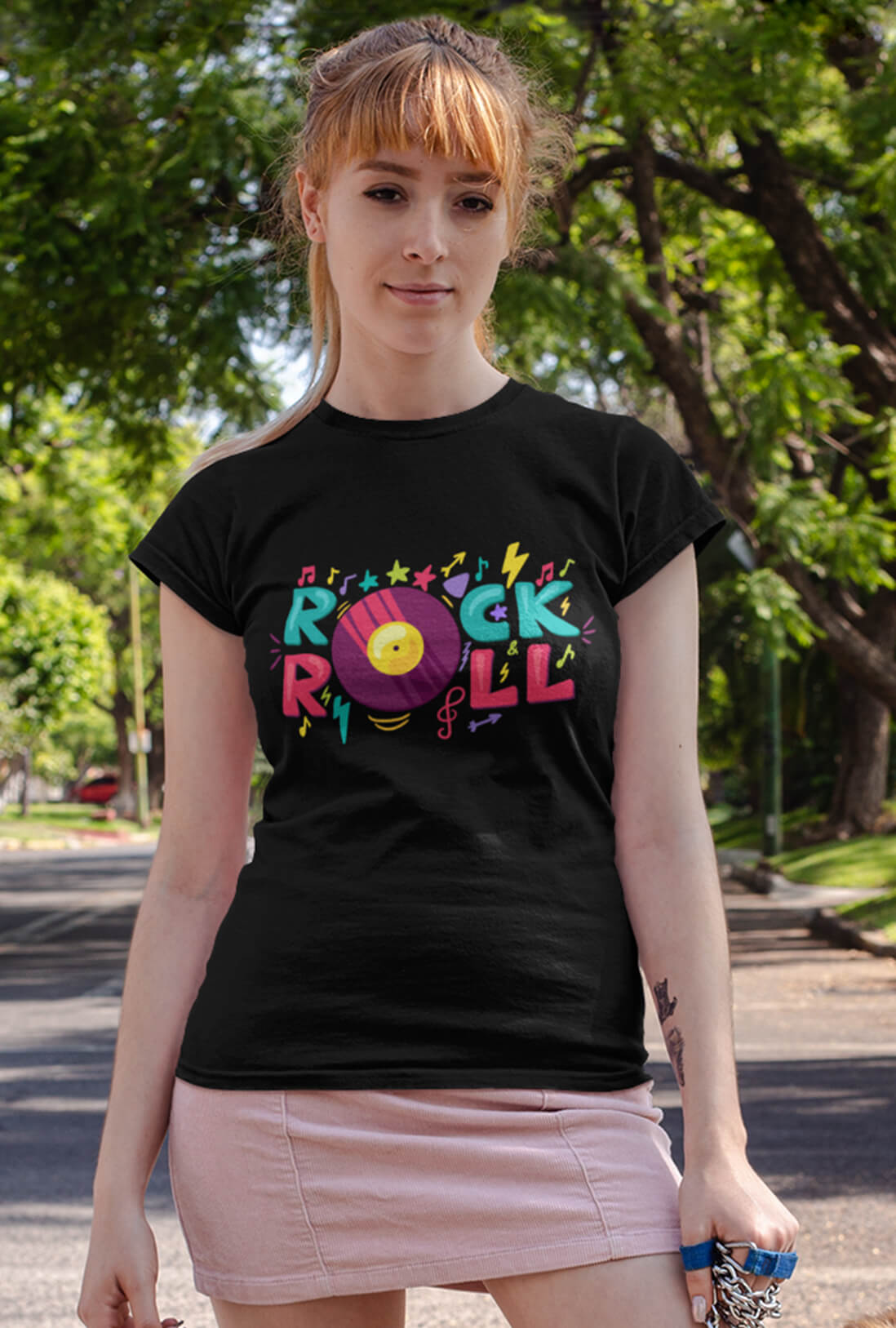 Rock & Roll Women's Cotton T-Shirt