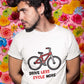 Drive Less Cycle More Men's Cotton T-Shirt