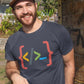 Curly Brackets Men's Cotton T-Shirt