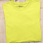 Men's Plain Light Lemon Yellow  Cotton T-Shirt