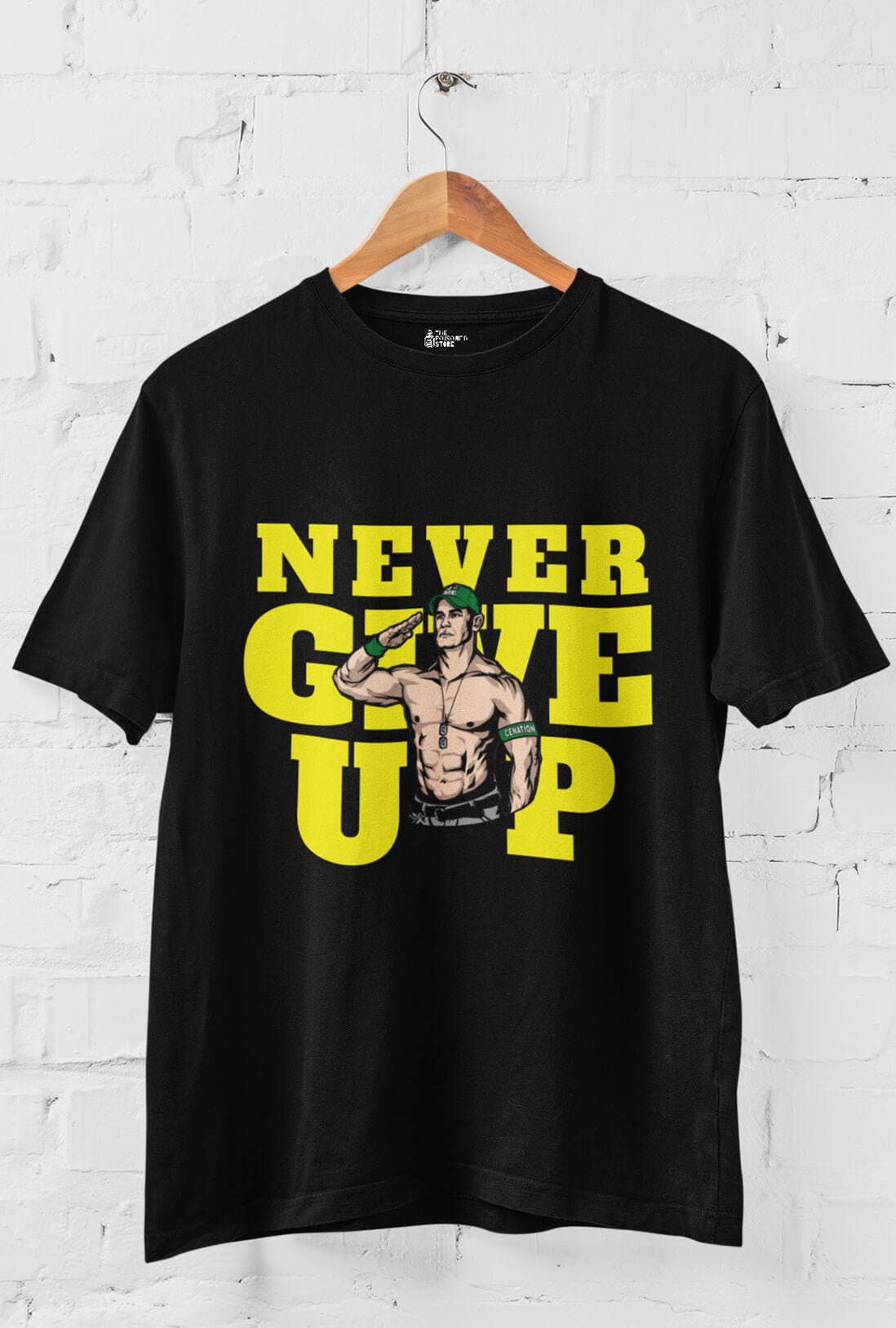 John Cena Never Give Up Men's Printed T-Shirt