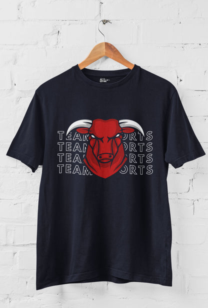 Team Sports Bull Men's Printed T-Shirt