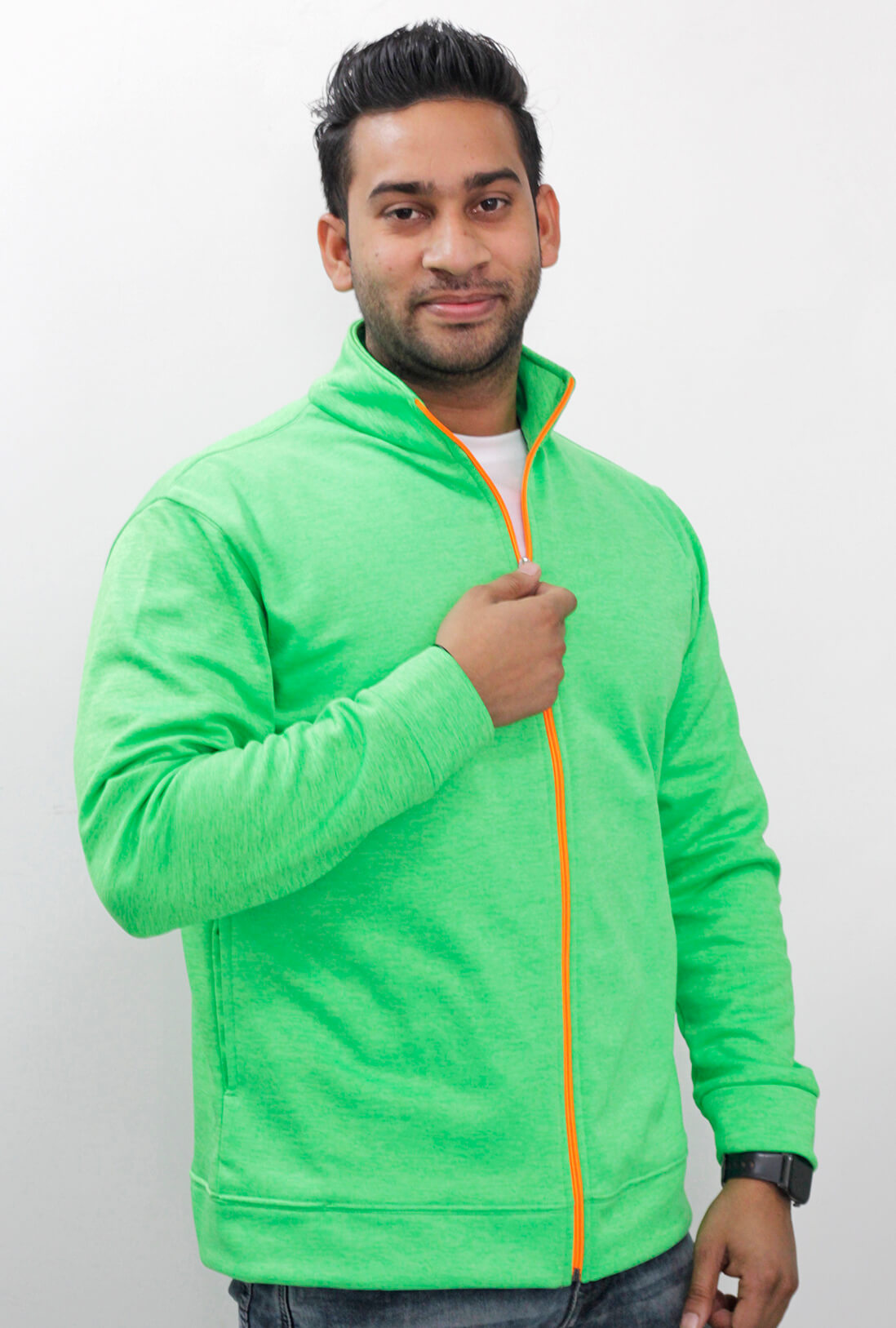 Sports Wear Emerald Green Zipper