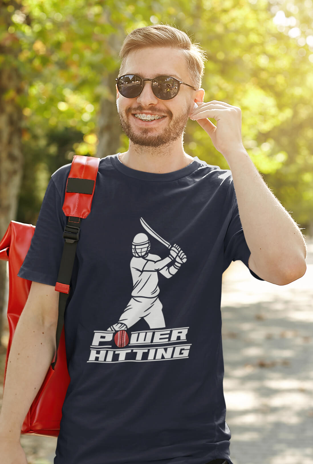 Cricket Power Men's Cotton T-Shirt