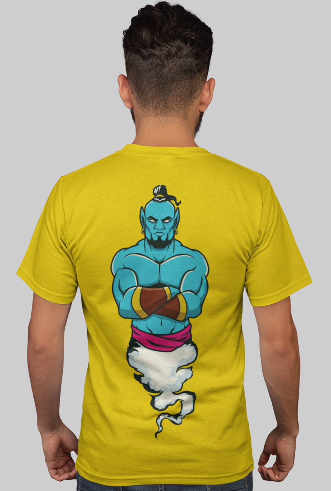 Jinni Men's Back Print T-Shirt