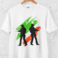 Indian Soldiers with Flag Men's Cotton T-Shirt