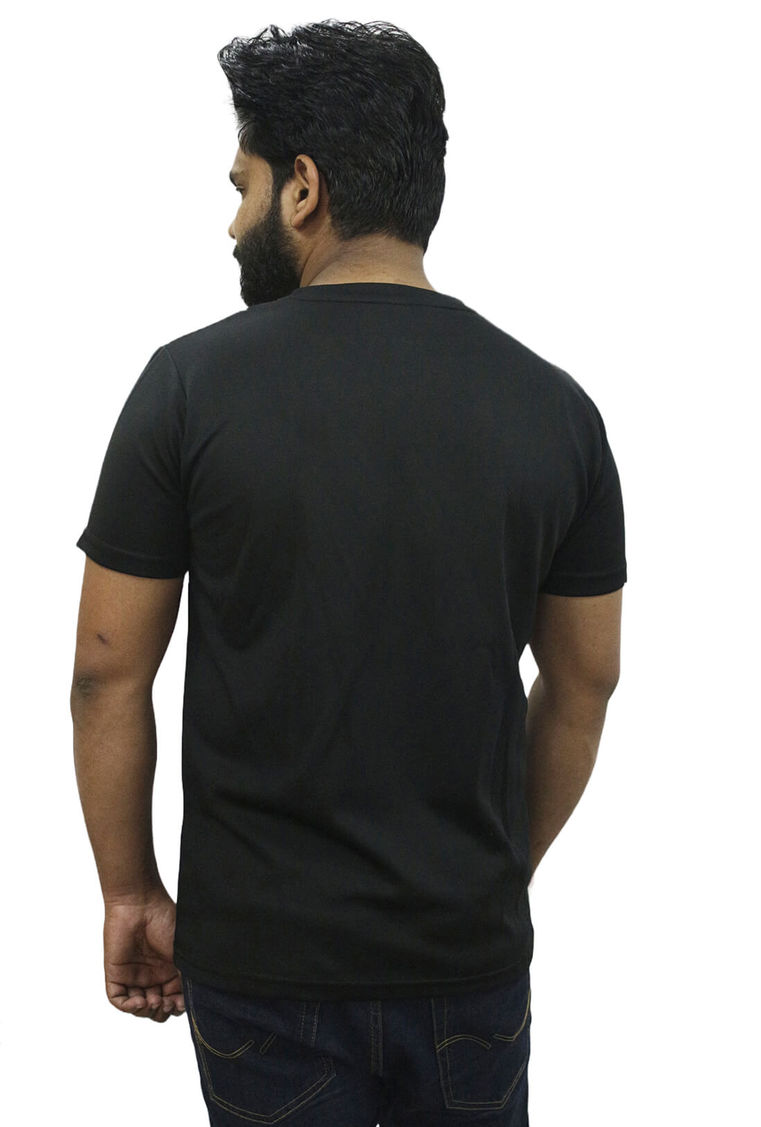 Men's Black Active Wear T-Shirt