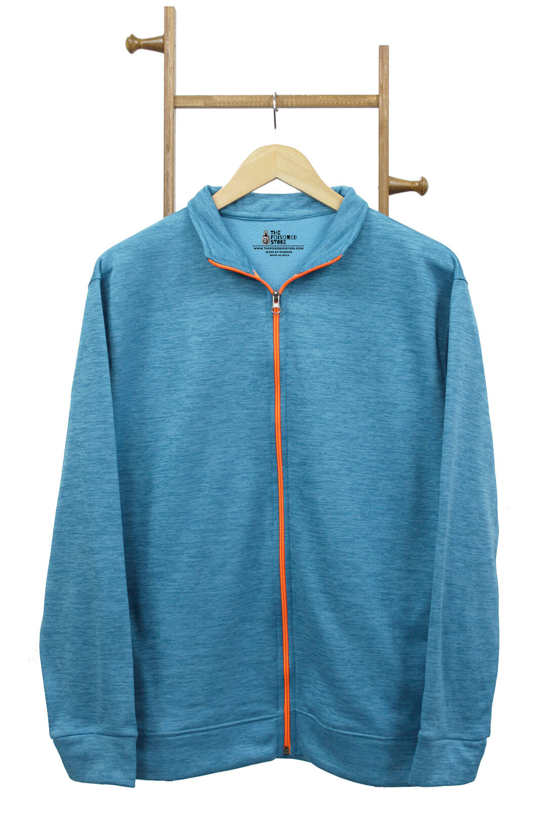 Sports Wear Light Blue Zipper