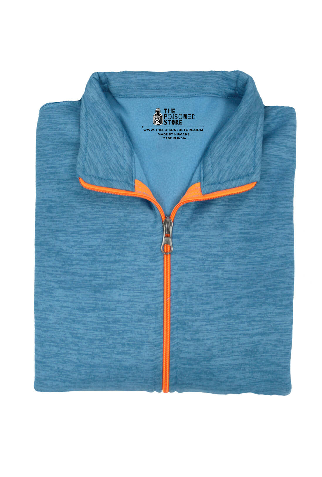 Sports Wear Light Blue Zipper