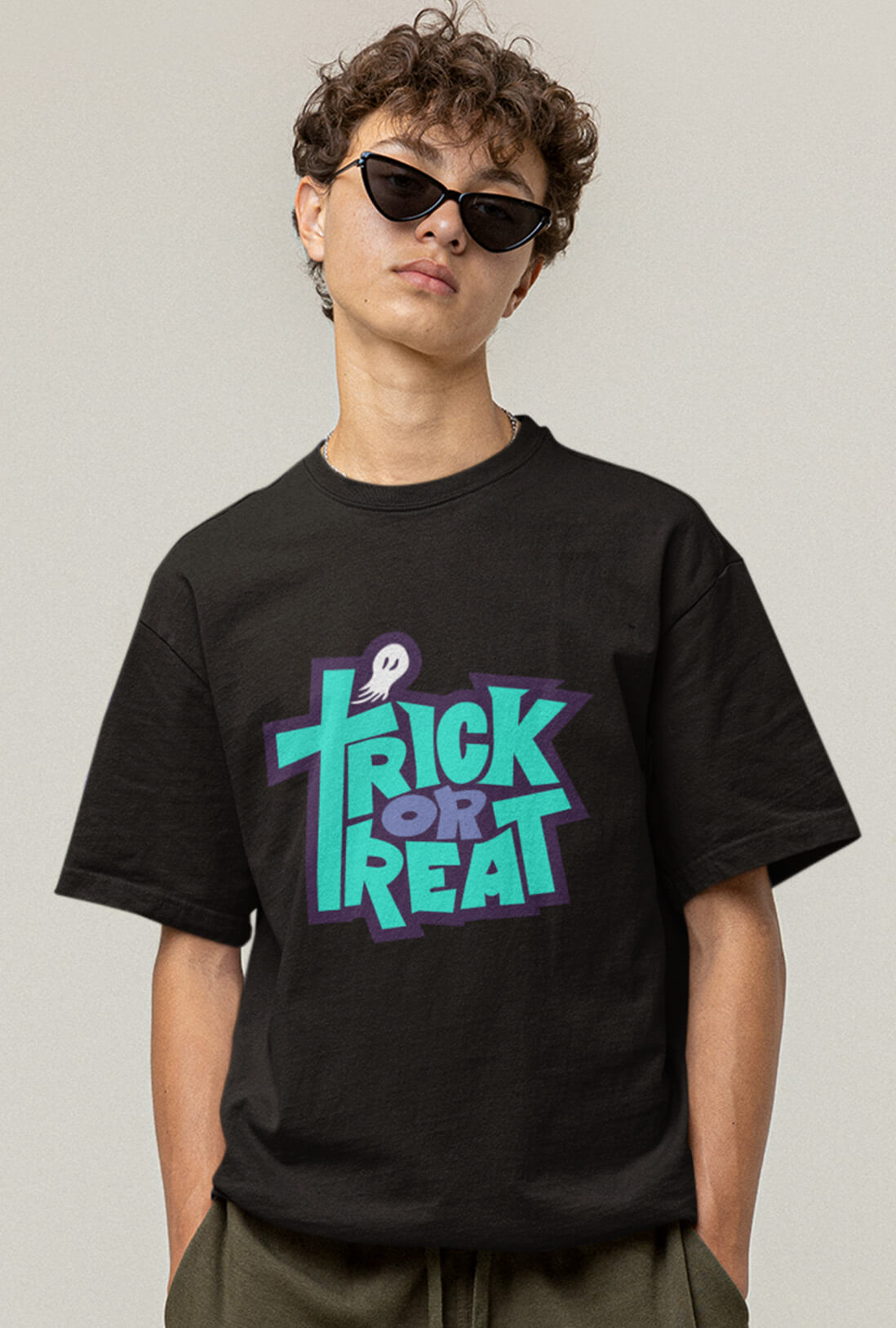 Trick & Treat Men's Oversized T-Shirt